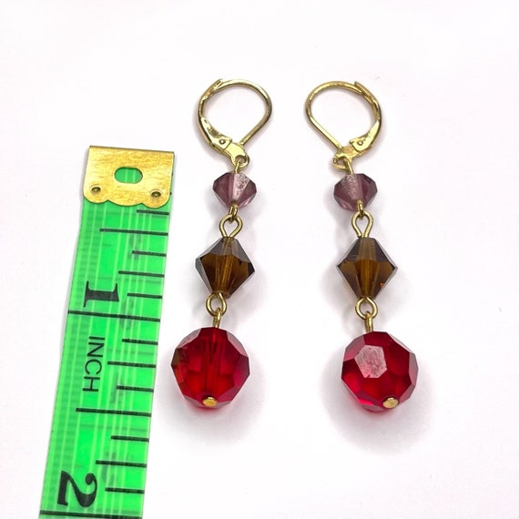 Womens Multi-Colored Dangle Earrings # 2400 - image 3