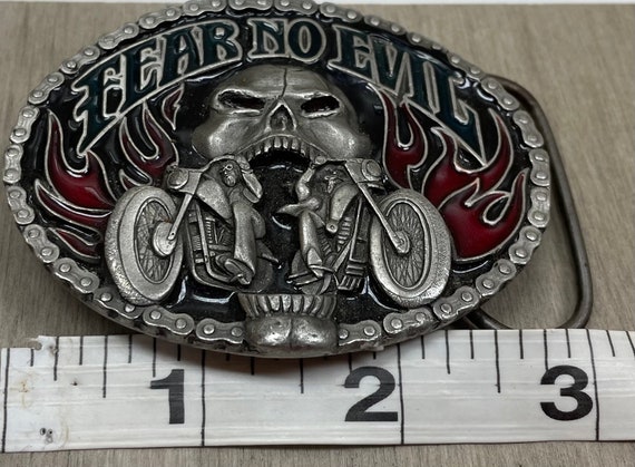 Siskiyou Belt Buckle fear no evil. #101504B3. Fre… - image 4