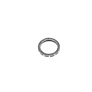 Sterling silver Circle of love pendant with Diamonds 1/4 Ct “. # 1141