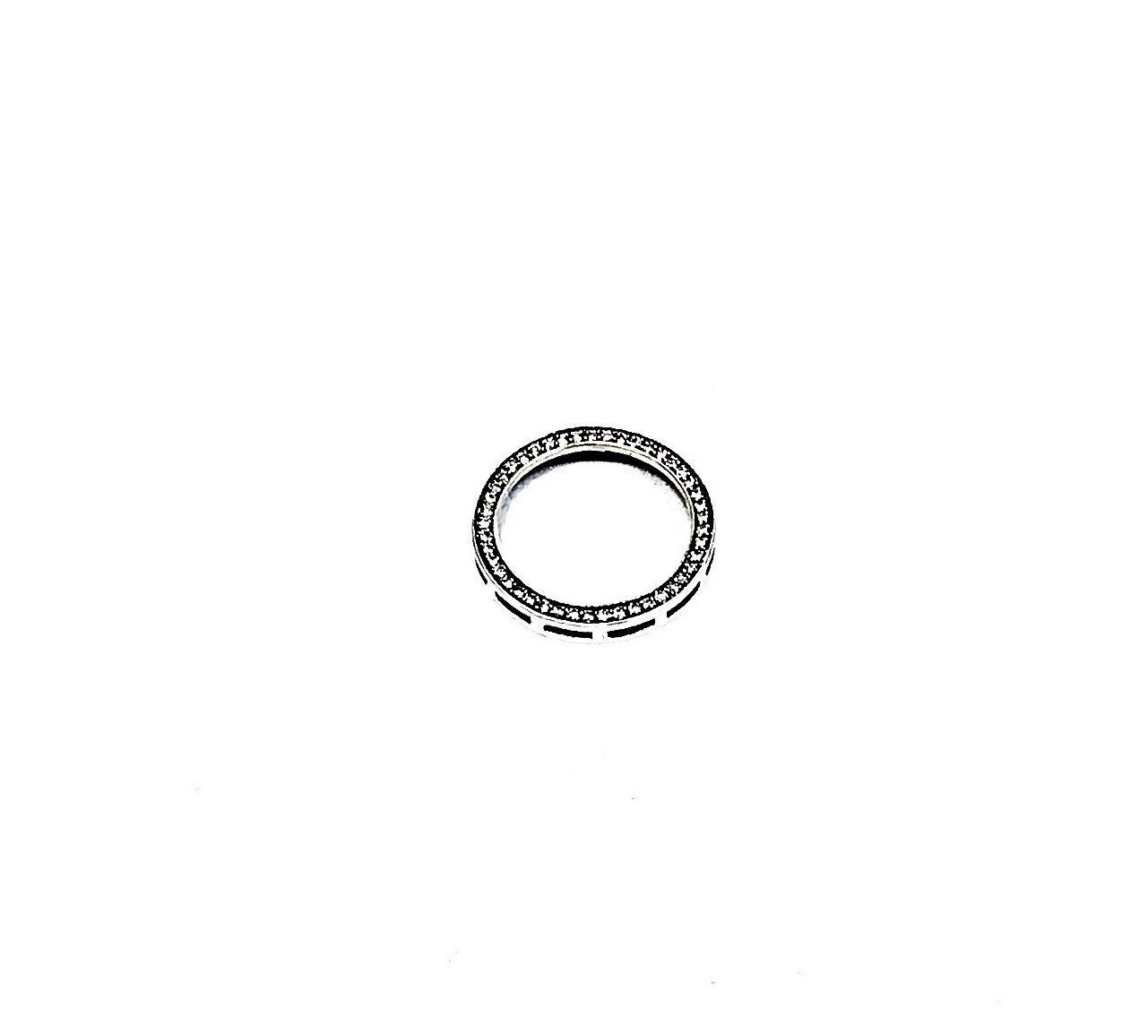 Sterling silver Circle of love pendant with Diamonds 1/4 Ct “. # 1141