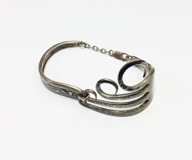 Stunning Sterling Silver unique Fork braclet handmade