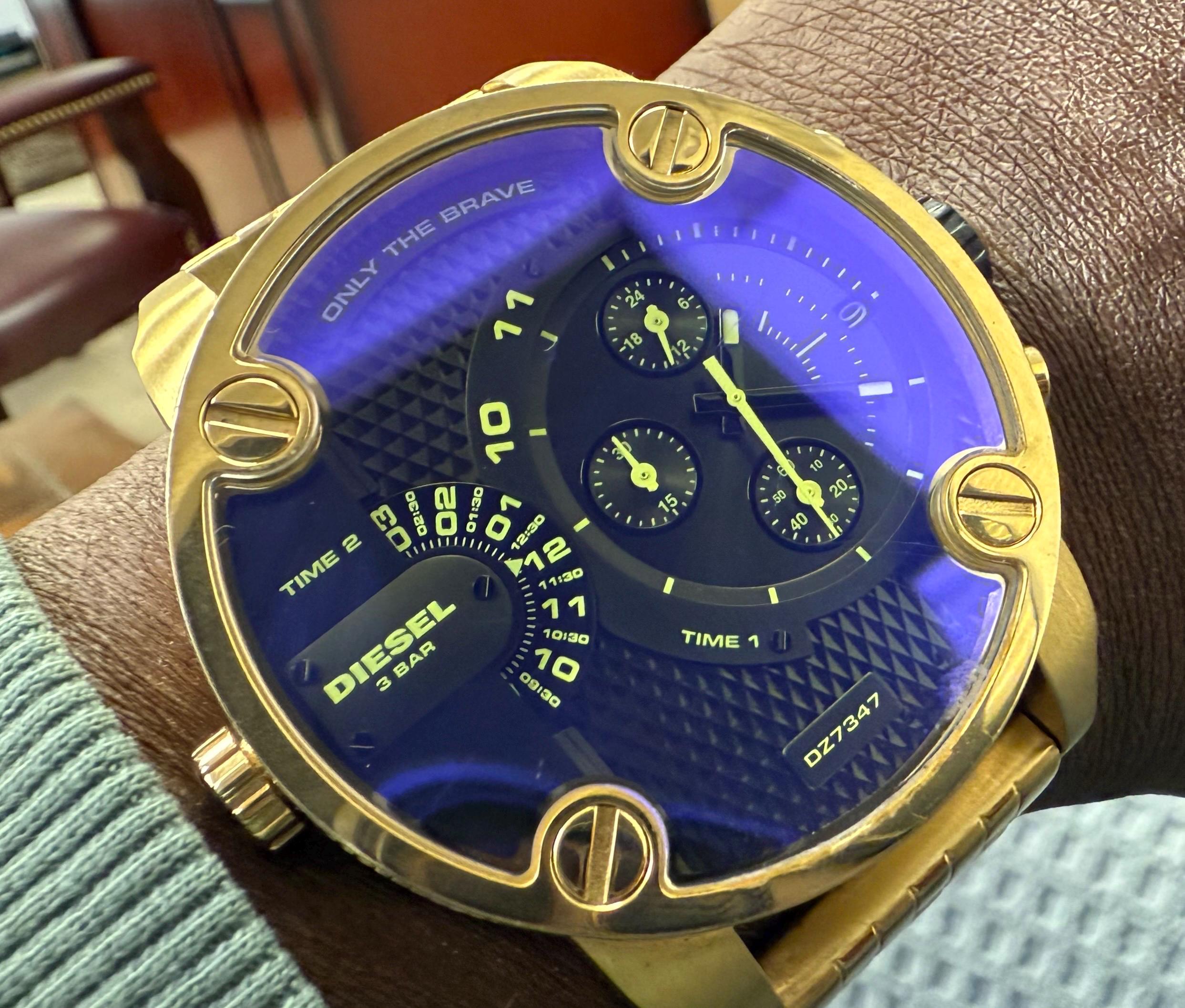 diesel時計 Preowned Diesel Little Daddy 51mm Men's Analog Watch - Etsy