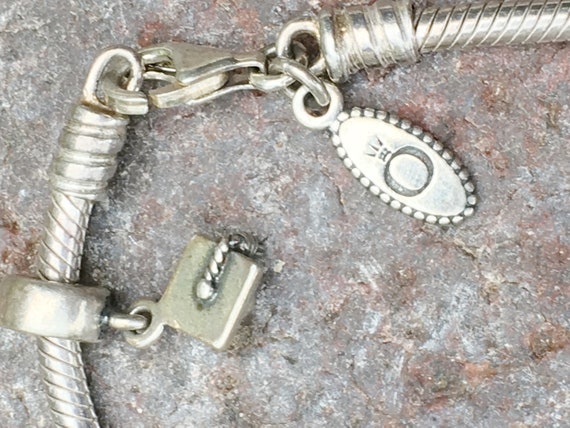 Stunning Sterling Silver Pandora bracelet snake c… - image 3