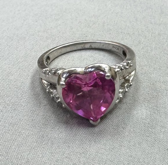 DIAMOND HEART PINKIE RING(2ZR1614)K18 ピンキーリング｜スター