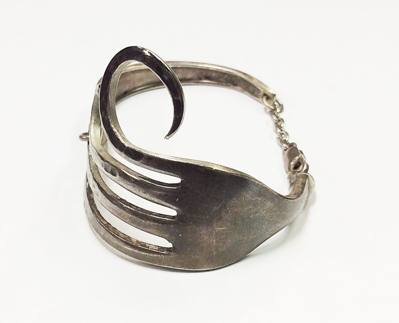 Stunning Sterling Silver unique Fork braclet handmade