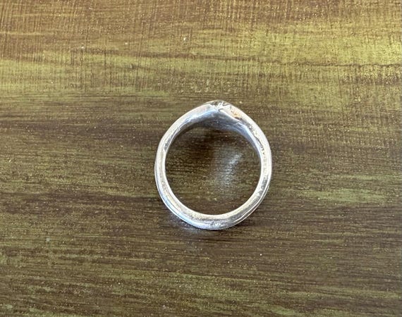 Handmade solid sterling silver ring size 7 unisex… - image 5