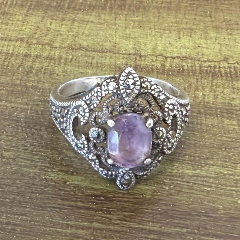 Marcacite Rings Thailand Marcasite Ring - Etsy