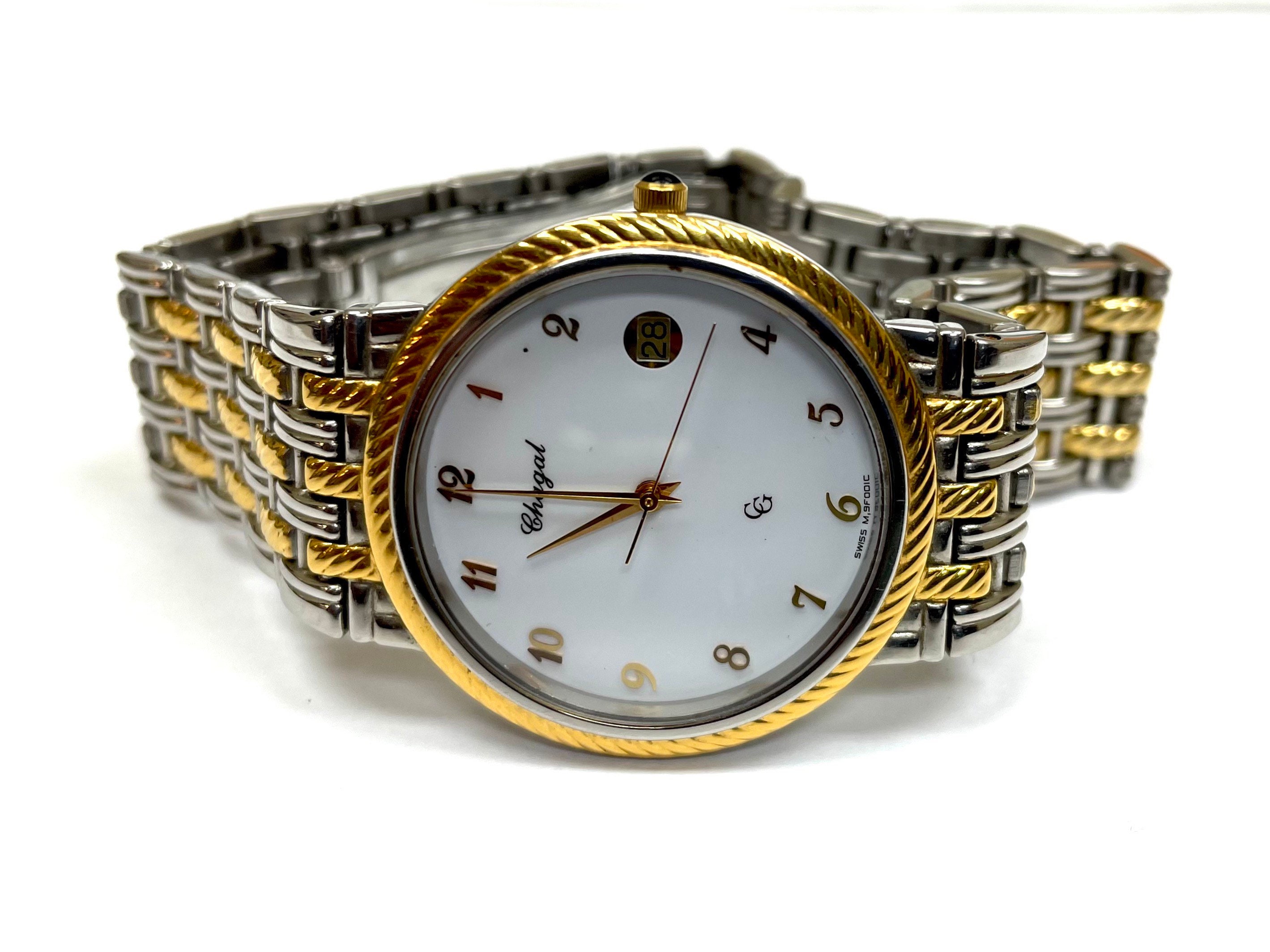 Chagal CG Swiss Watch Gold Plated.9039B3. Free shipping - Etsy 日本