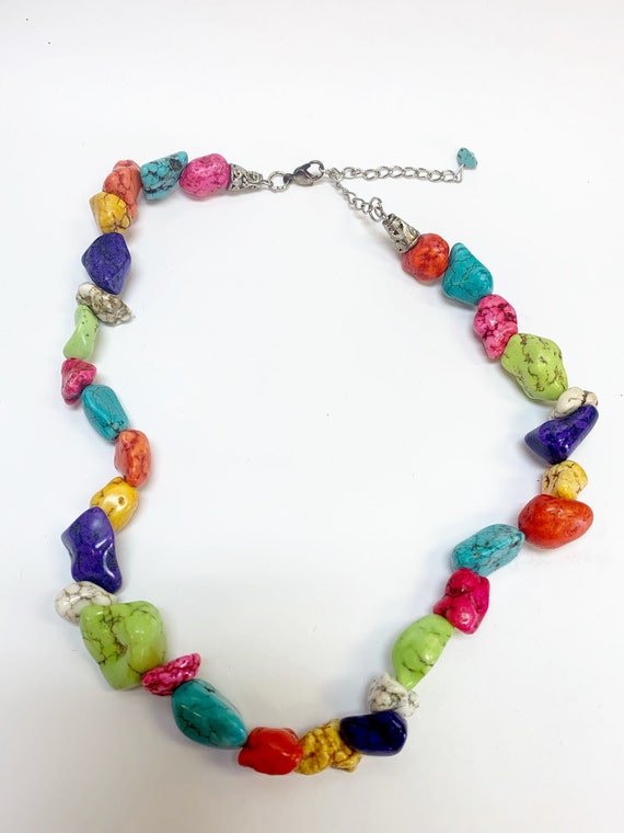 Gorgeous Multi-Colored chunky Turquoise Necklace