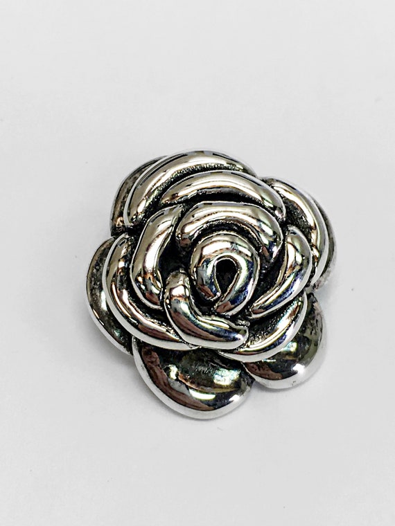 Excellent Sterling Silver Flower Pendant     (#-0… - image 1