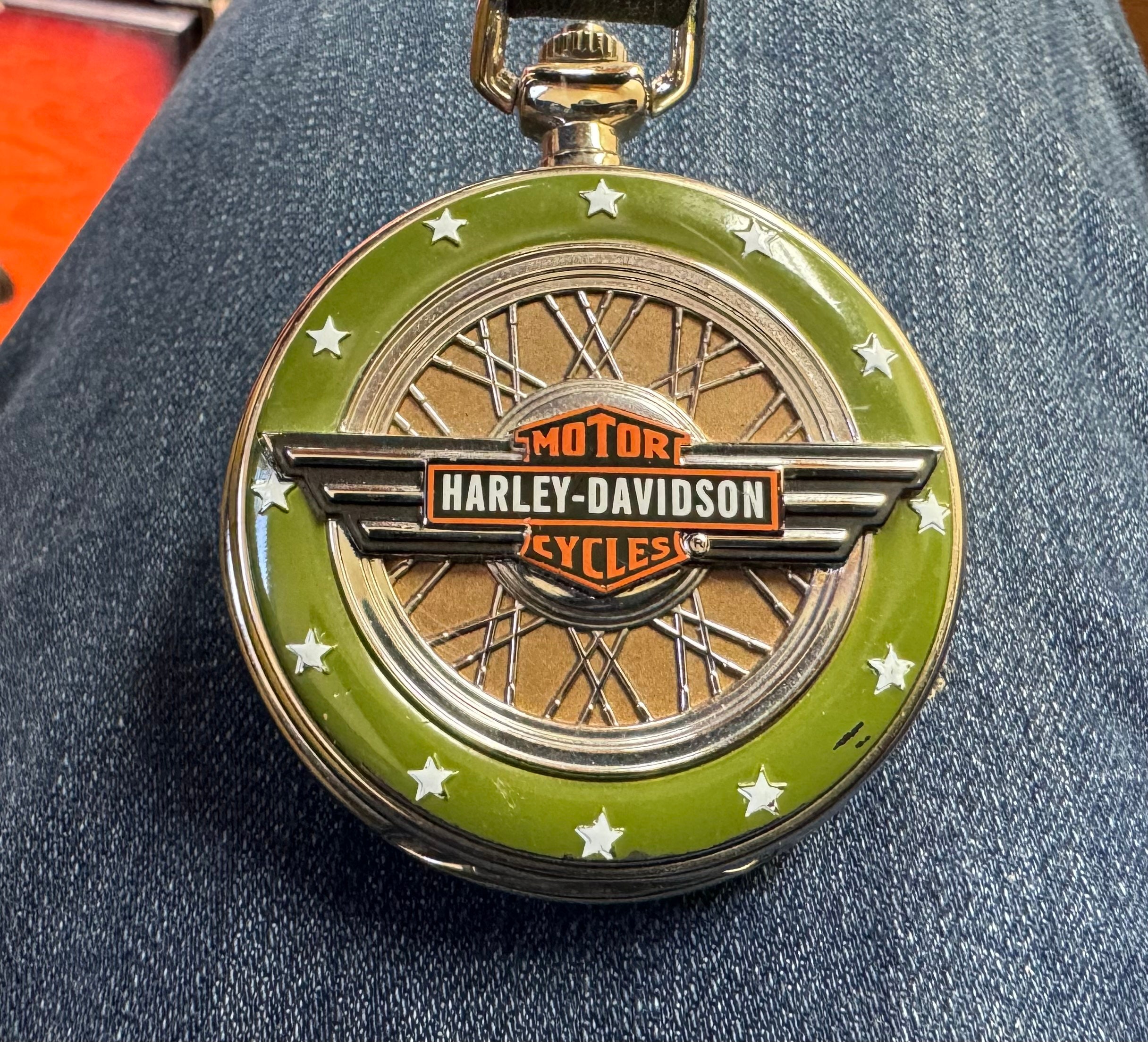 Franklin mint harley davidson pocket watch collection top