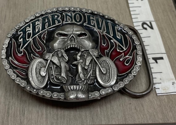 Siskiyou Belt Buckle fear no evil. #101504B3. Fre… - image 5