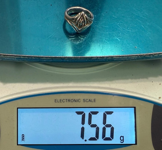 Handmade solid sterling silver ring size 7 unisex… - image 7