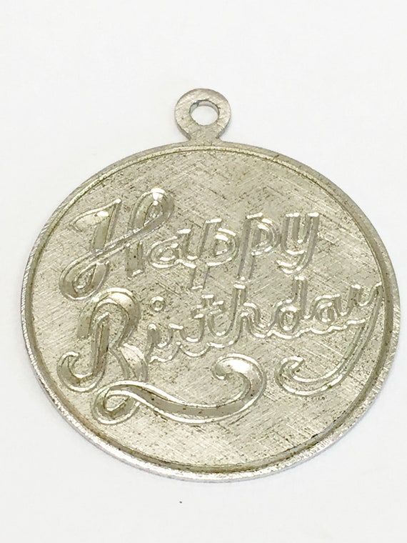 Excellent Sterling Silver "Happy Birthday." Pendan