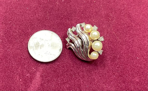 Vintage crown trifari SINGLE clip on earring. #93… - image 5