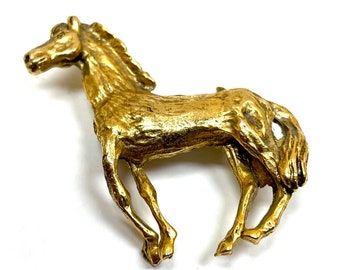 Bronze horse brooch Art Deco.#8031. Free shipping!!!!