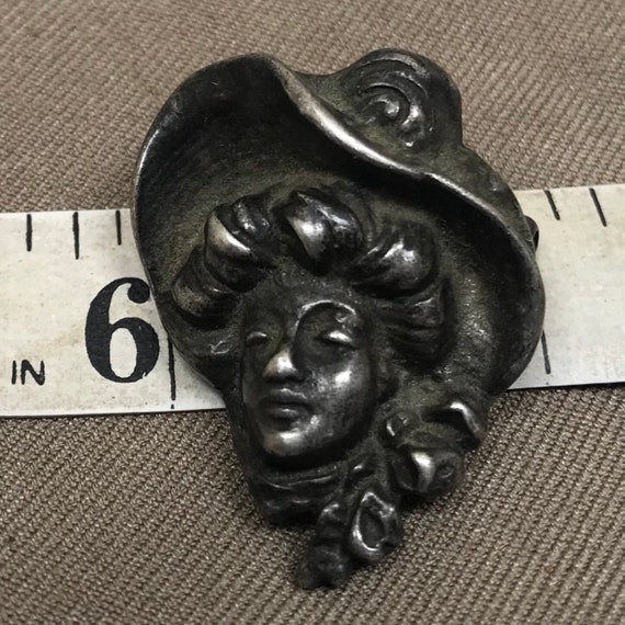 Antique vintage sterling silver Art Nouveau ladie… - image 5