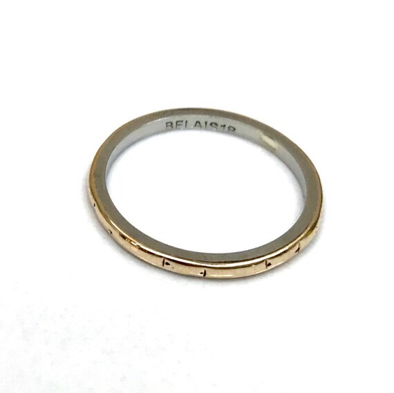 Antique 18k 1930’s Belais gold Art Deco wedding ba