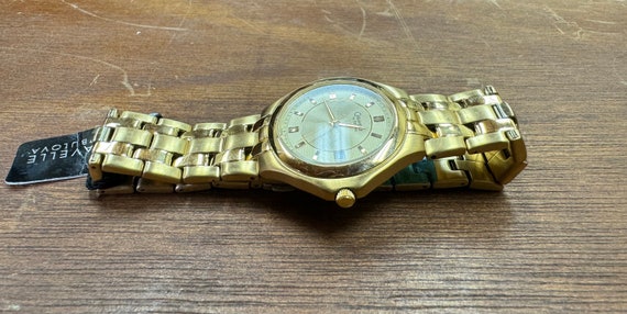 Brand new Mens Caravelle by Bulova gold tone date… - image 3