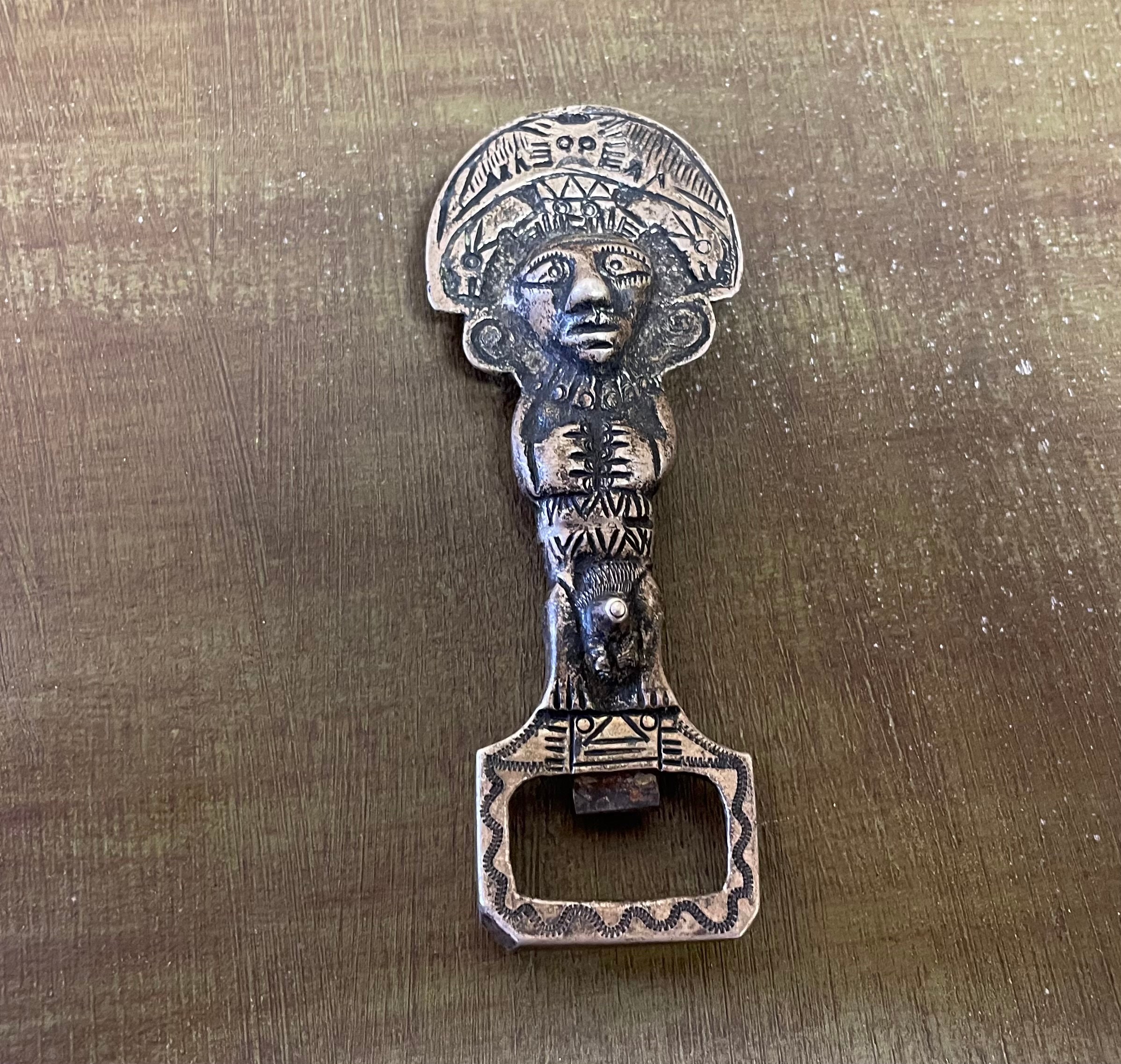 Vintage Peru 925 Tribal Bottle Opener. #485s.free Shipping!!! - Etsy