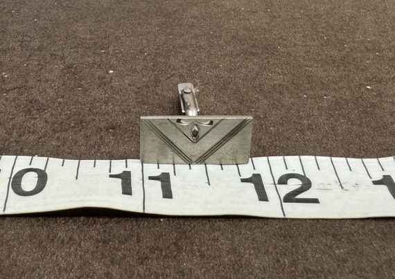 Sterling silver rectangular cuff links.#2751SB.Fr… - image 3