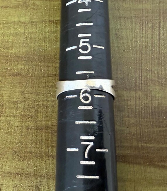 Vintage Abalone Shell Sterling Silver Ring - Size… - image 9