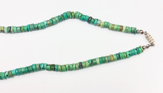 Stunning Sterling Silver and Turquoise beaded nec… - image 5