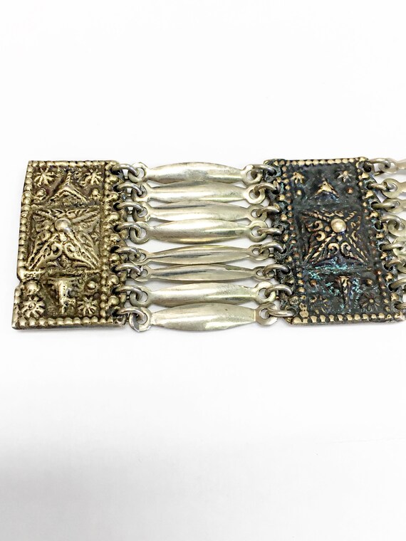 Vintage Mexico Silver Bracelet - image 2