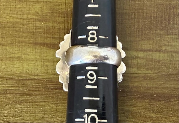 Big statement handmade sterling silver ring size … - image 10