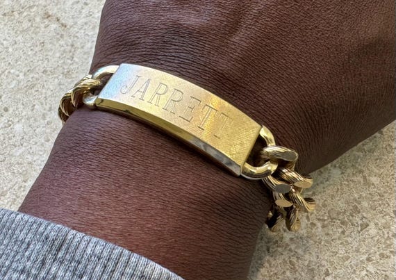 JB Champion Men's ID Cuban Link Bracelet Monogrammed “jared”