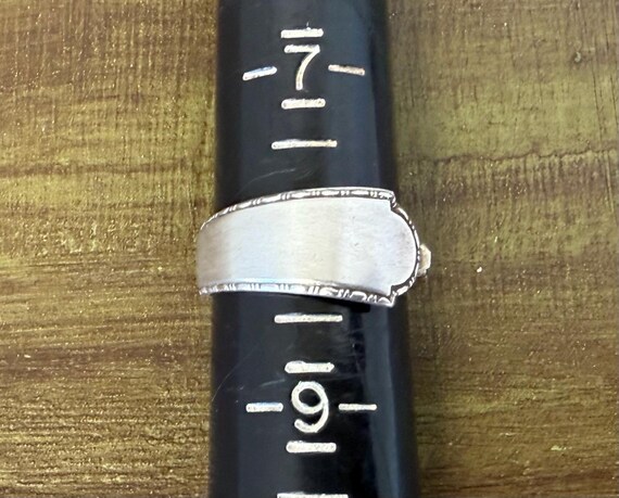 Handmade sterling silver spoon statement ring siz… - image 6