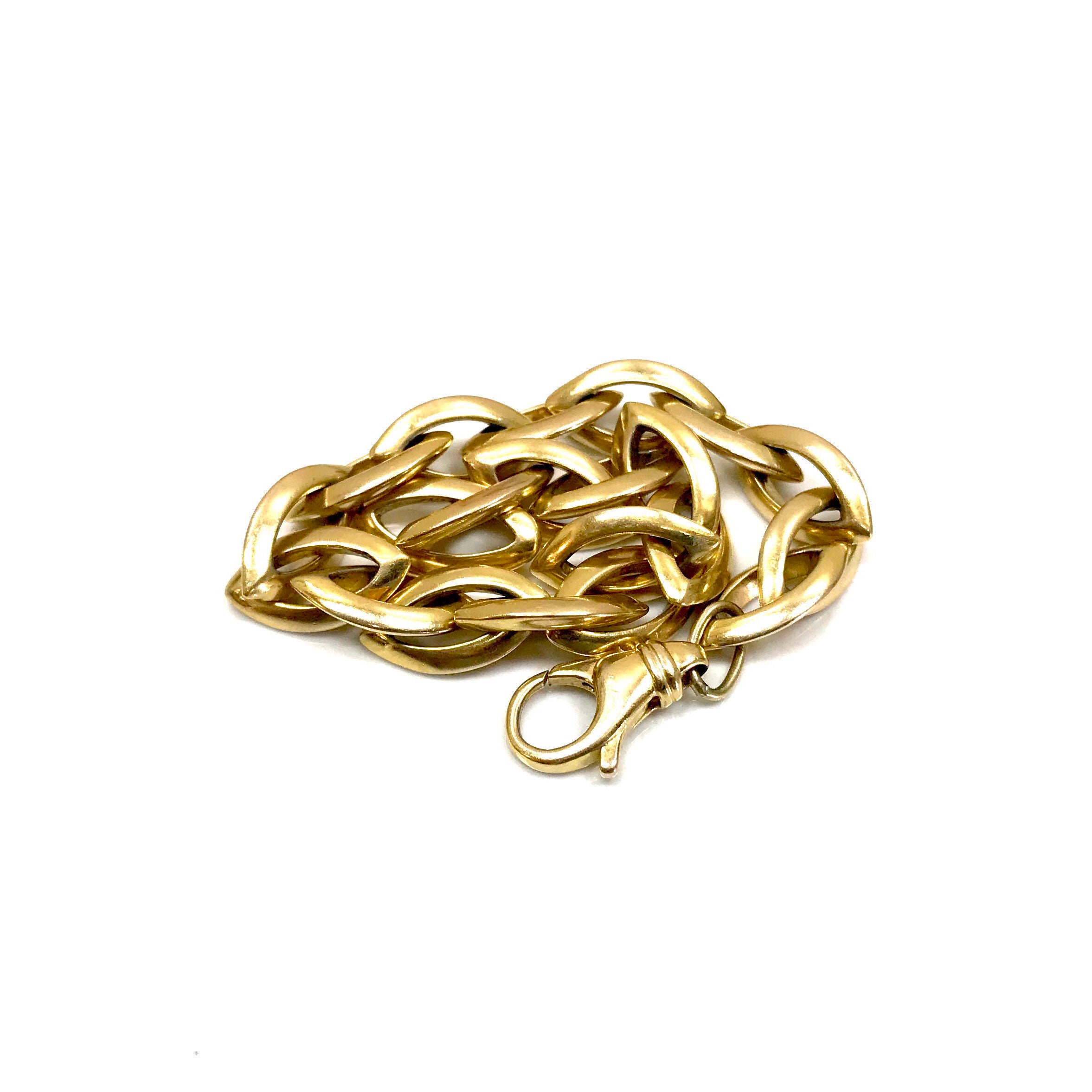 Marked 925 Italy Gold Tone Bracelet With Lobster Claw Clasp Etsy