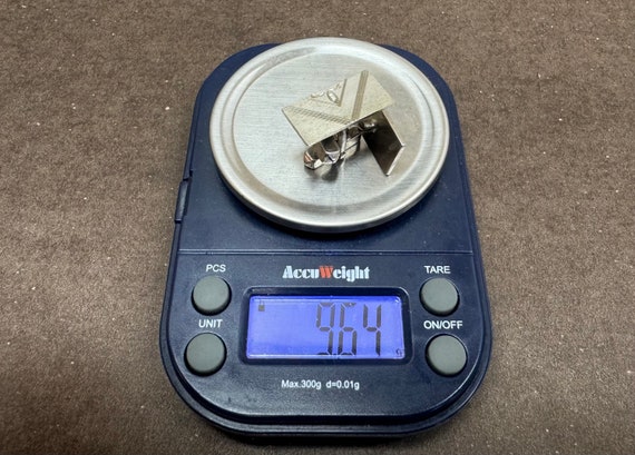 Sterling silver rectangular cuff links.#2751SB.Fr… - image 4