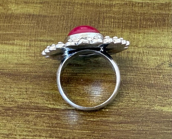 Big statement handmade sterling silver ring size … - image 7
