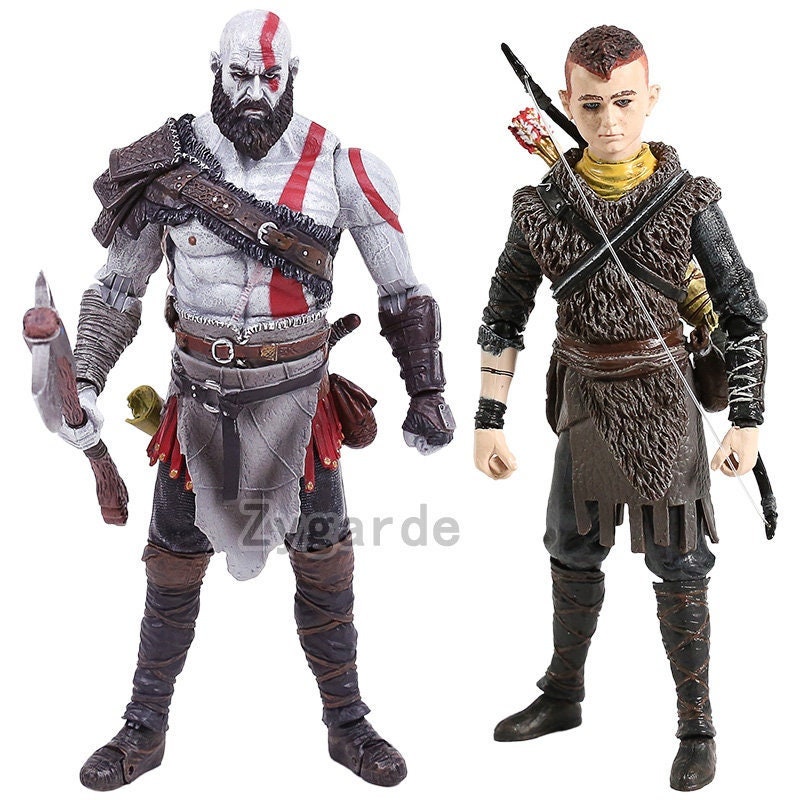 God of War Ragnarok Kratos + Atreus Statue Figure Set Official Sony Modern  Icons