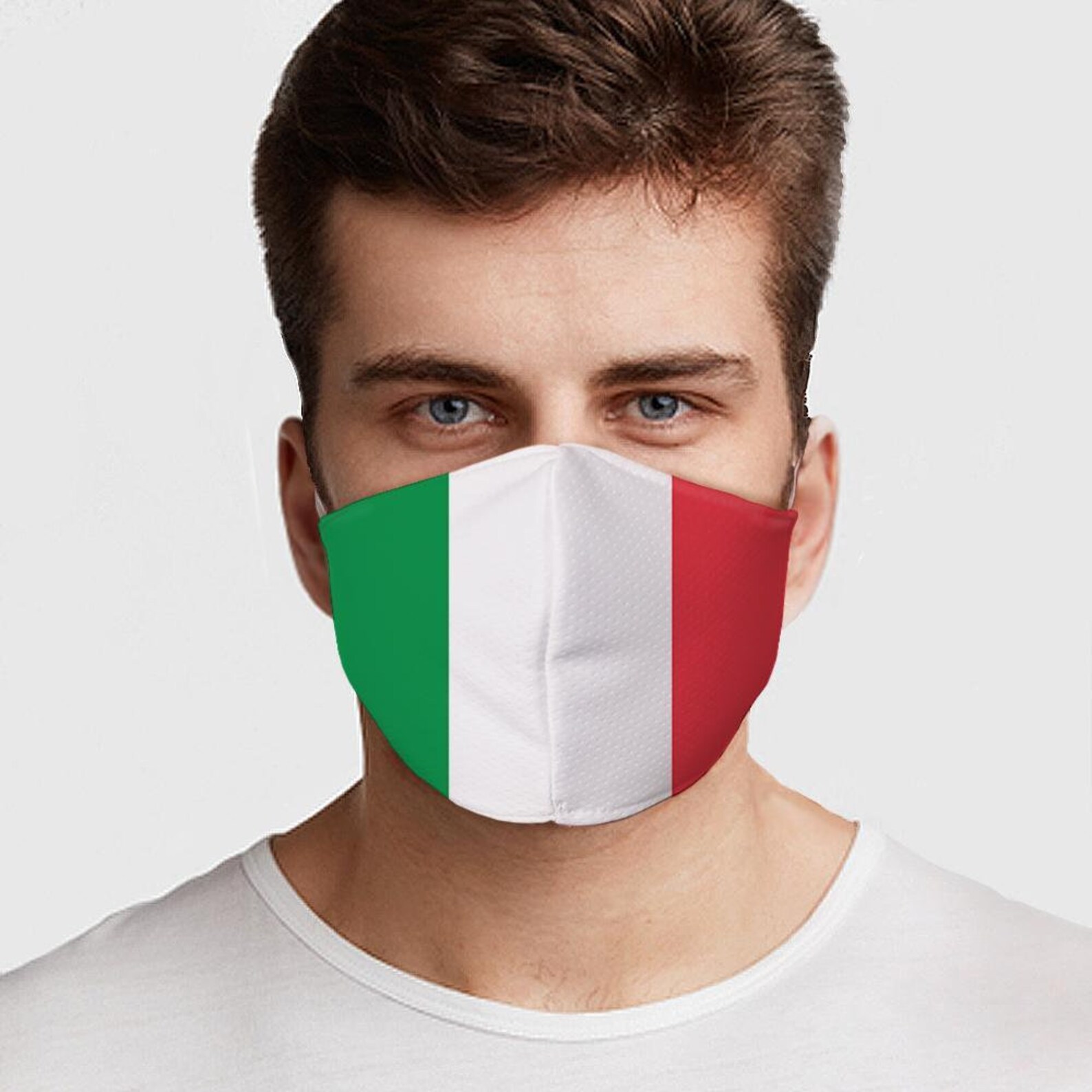 Face Mask Italian Flag Face Cover USA Made Mouth Guard Etsy Nederland