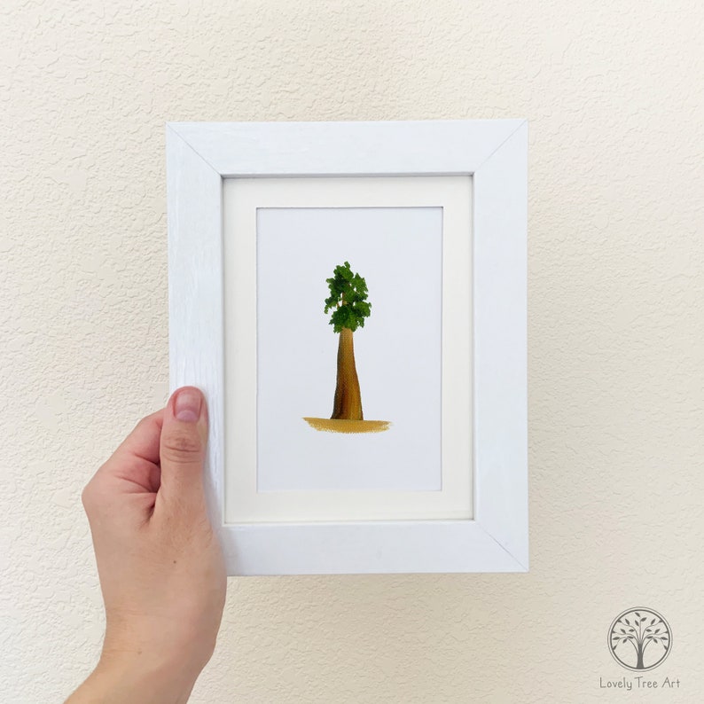 pic Minimalist Redwood Tree Drawing minimalism art minimalist wall art
