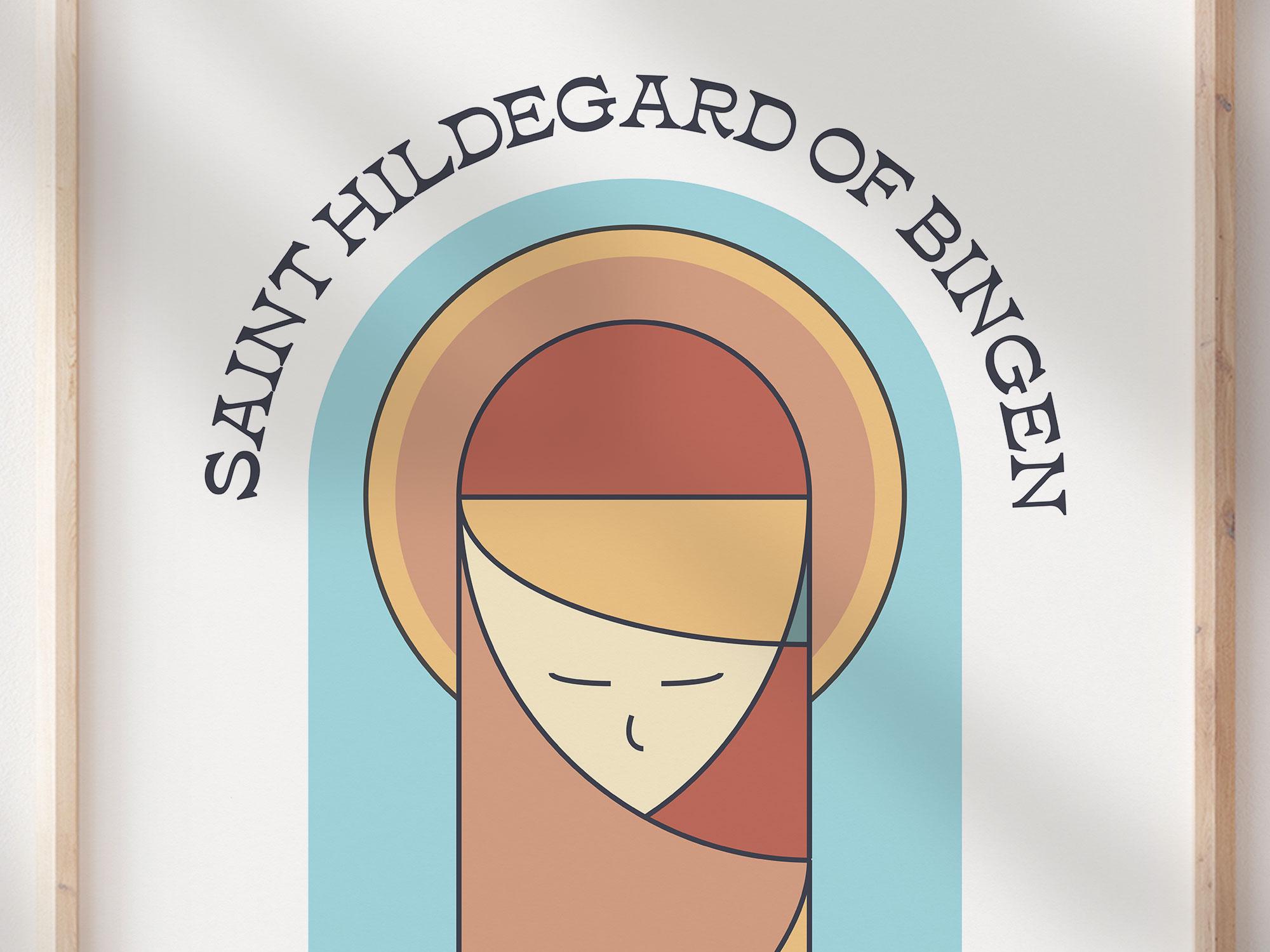 Hildegard of Bingen Quote Print Icon – Catholic Saint Wall Art – Music ...