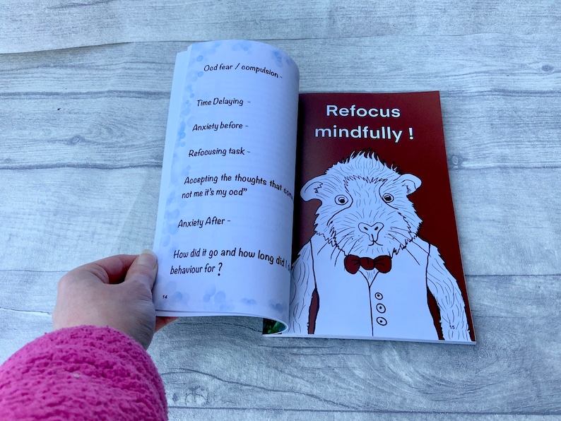 Ocd, journal, self help book, isolation gifts, anxiety, ocd awareness, self care, planner, ocd help, diary, colouring book, anxiety help image 6