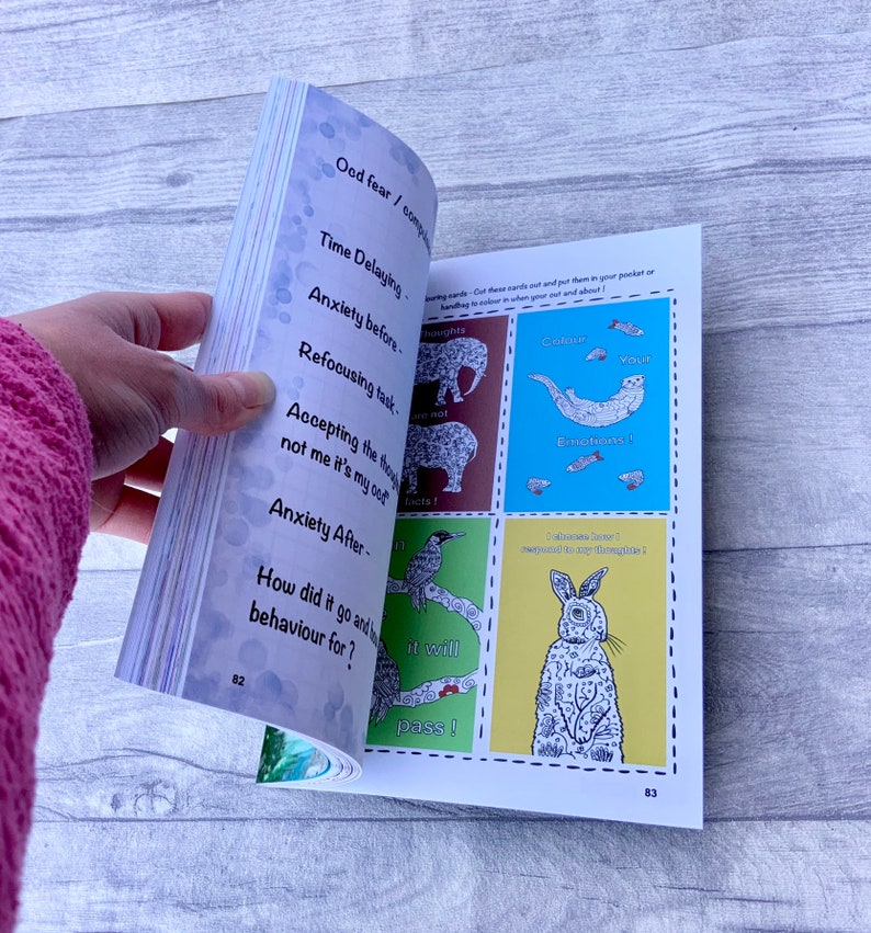 Ocd, journal, self help book, isolation gifts, anxiety, ocd awareness, self care, planner, ocd help, diary, colouring book, anxiety help image 10