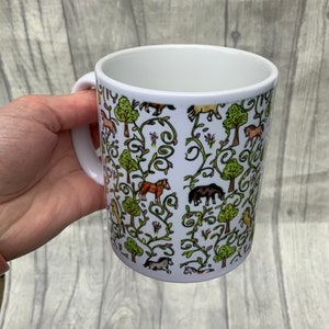 New, Mug, horse mug, pony, ceramic mug, chartreuse, kitchenware, coffee mug, funny mug, kitchen, drinkware, horse gifts, kids gifts, cup