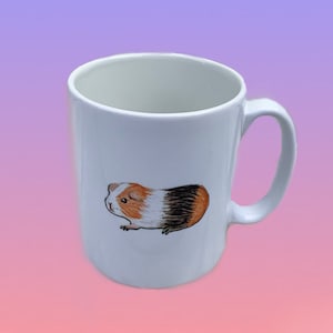 Taza, taza de conejillo de indias, conejillo de indias, taza de cerámica, utensilios de cocina, taza de café, taza divertida, cocina, vasos, regalos de conejillo de indias, taza, regalo de cumpleaños