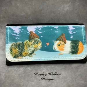 Meerschweinchen, Portemonnaie, Geldbörse, Kartenhalter, Damen Geldbörse, Meerschweinchen Geschenke, große Geldbörse, Münztasche, Damen Geldbörse, Weihnachtsgeschenke, Meerschweinchen, schlank