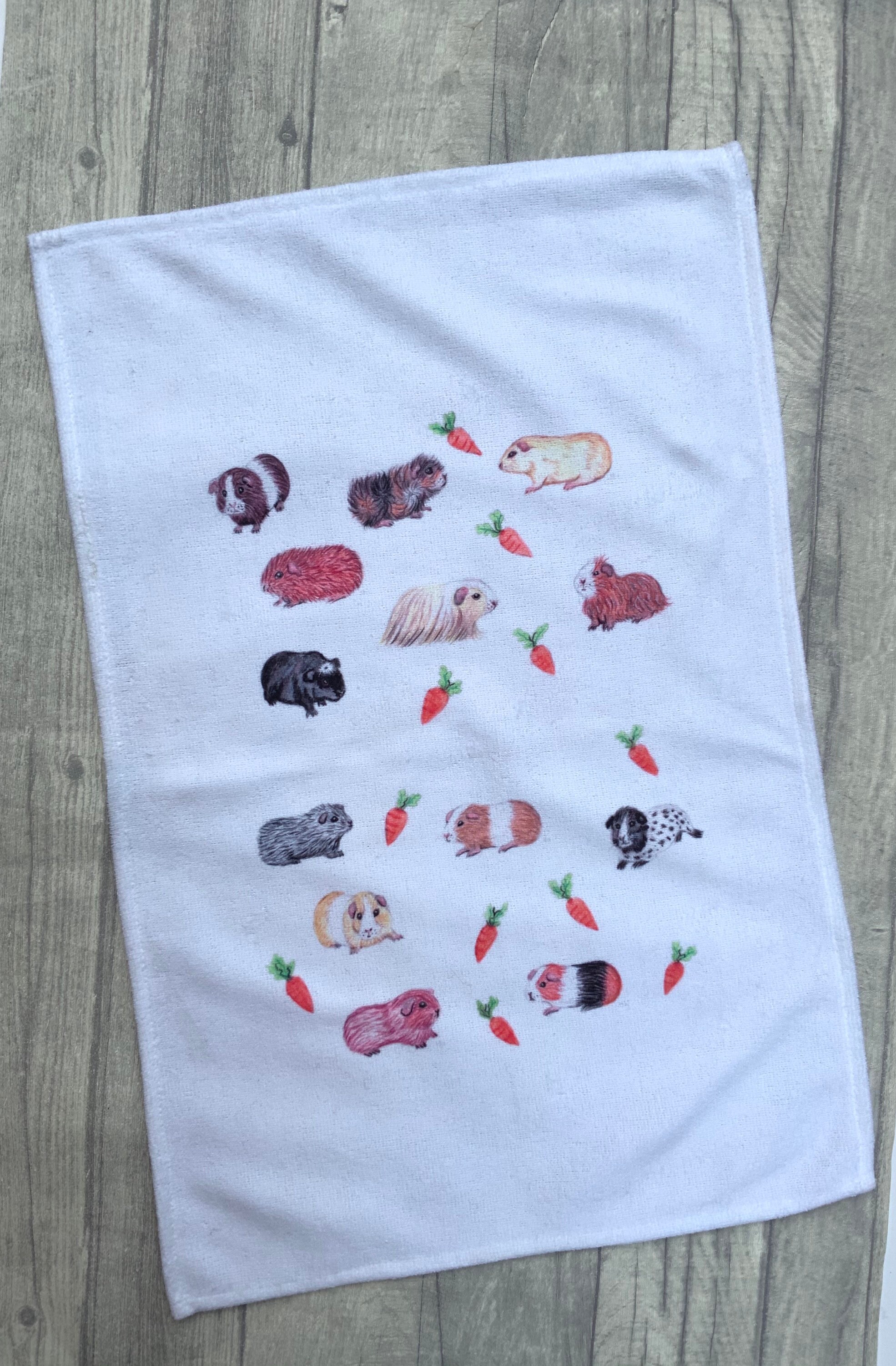 New guinea pig tea towel kitchen towel baking Etsy
