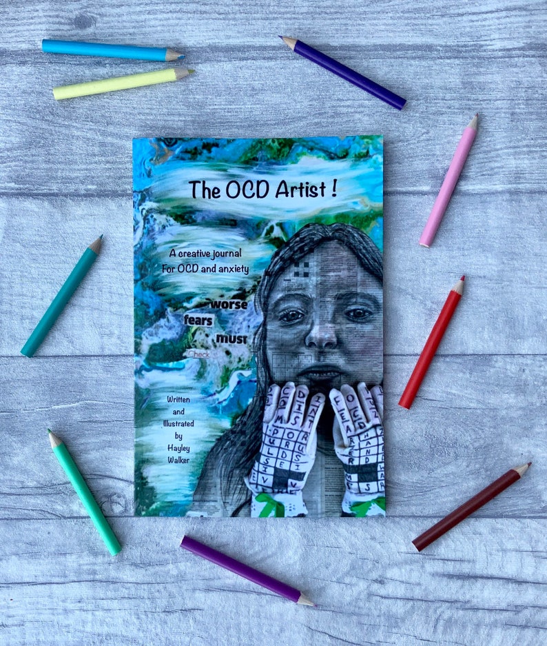 Ocd, journal, self help book, isolation gifts, anxiety, ocd awareness, self care, planner, ocd help, diary, colouring book, anxiety help image 2