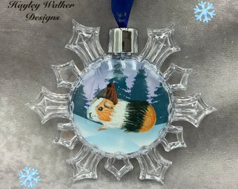 Guinea pig Christmas decoration, Christmas ornament, baubles, Christmas tree decoration, Xmas bauble, guinea pig gifts, Christmas gift, cavy