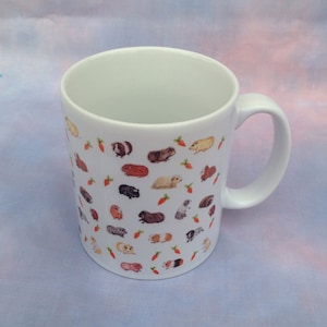 Taza, taza de conejillo de indias, conejillo de indias, regalo de Navidad, taza de cerámica, utensilios de cocina, taza de café, taza divertida, cocina, artículos para beber, regalos de conejillo de indias