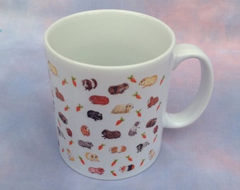 Mug, guinea pig mug,  guinea pig, Christmas gift, ceramic mug, kitchenware, coffee mug, funny mug, kitchen, drinkware, guinea pig gifts