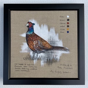 Original painting, Pheasant painting, birds, Father’s Day gift, painting, wall art, pheasant, painting on canvas, bird gift, wildlife art