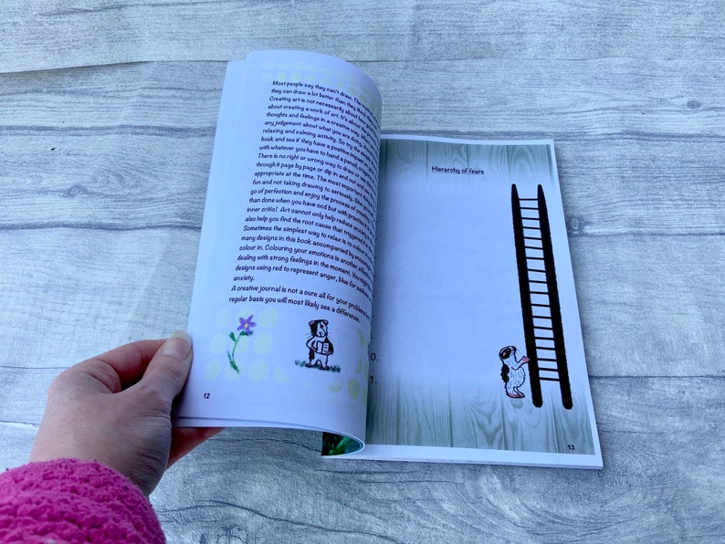 Ocd, journal, self help book, isolation gifts, anxiety, ocd awareness, self care, planner, ocd help, diary, colouring book, anxiety help image 5